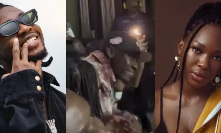 "It's not even funny" - Veeiye reacts to video of Omah Lay 'borrowing' a man's girlfriend to rock on stage
