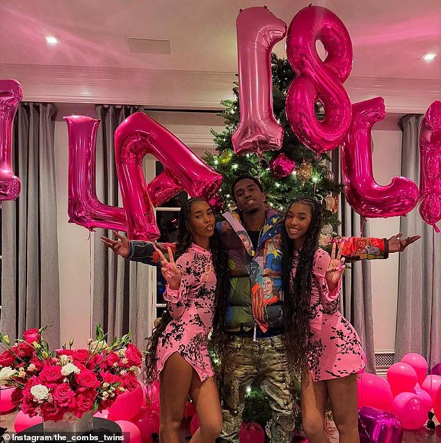 The party comes three months after Diddy was arrested. Despite that, older brother Christian helped them celebrate. He shared photos of them posing in front of balloons, which appeared to spell their names and age, and stunning bouquets of pink flowers