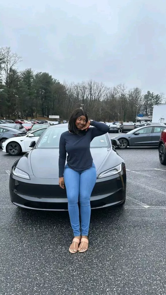 Lady overjoyed over 2025 Tesla acquisition, recounts struggles