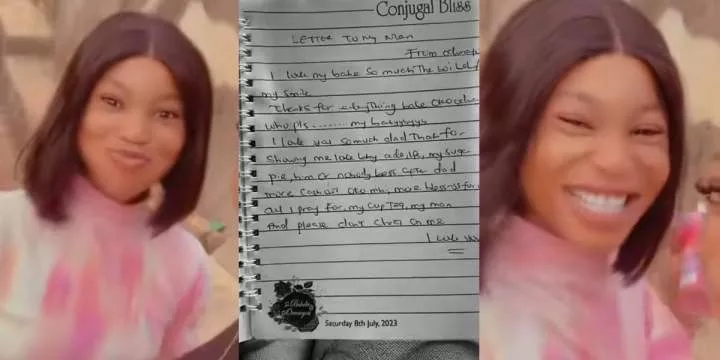 'My sugar pie, him or nobody, pls don't cheat on me' - Controversy erupts over 14-year-old girl's love letter to boyfriend