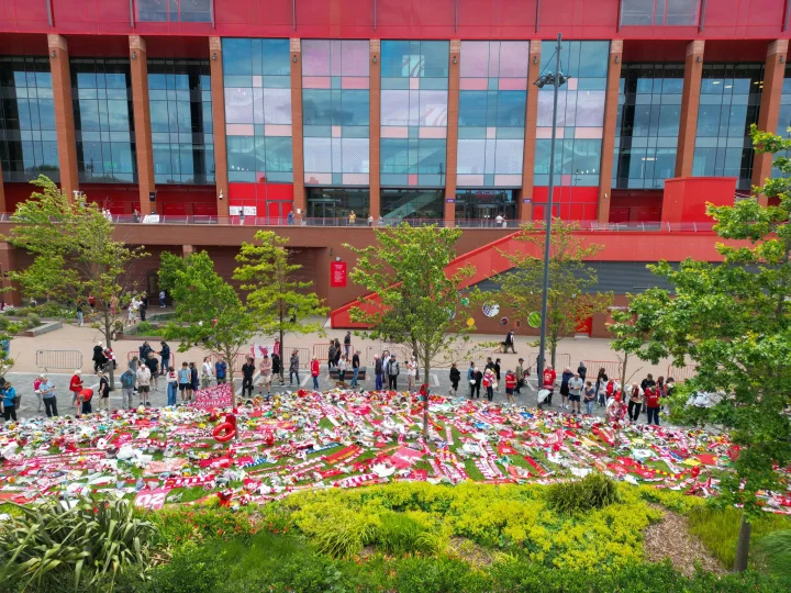 Tributes Laid For Diogo Jota At Anfield