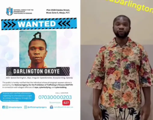 I am not coming. I have not committed any crime - Speed Darlington tells NAPTIP days after the agency declared him wanted (video) I am not coming. I have not committed any crime - Speed Darlington tells NAPTIP days after the agency declared him wanted (video)