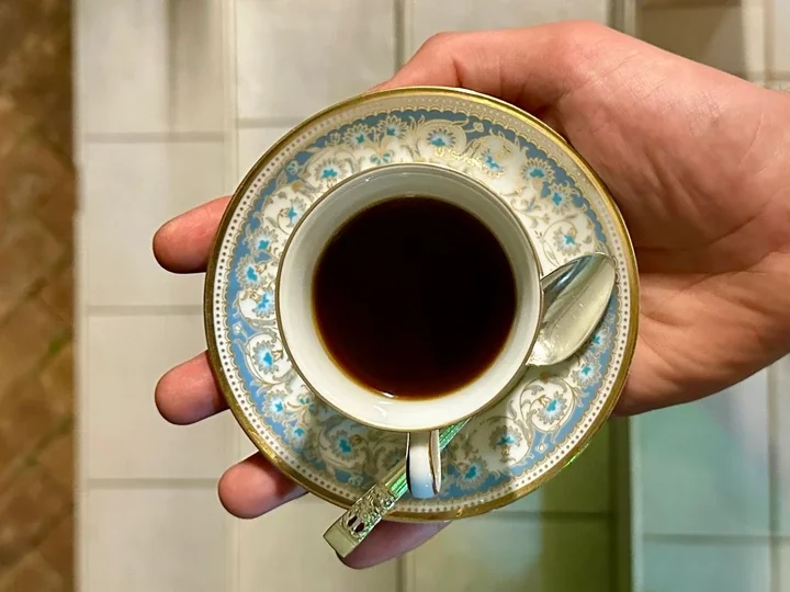 Image may contain Cup Plate Saucer Beverage Coffee and Coffee Cup