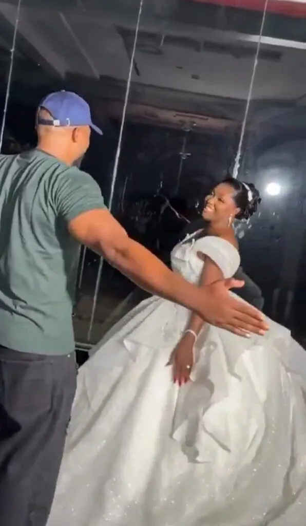 IVD gets emotional as he sees Blessing CEO in wedding gown