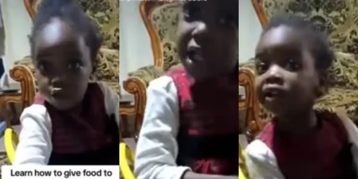 Little girl teaches ladies how to serve their fathers (Video)
