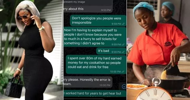 'I spent N80 million for my cookathon' - Hilda Baci cries out over N25k saga with brand