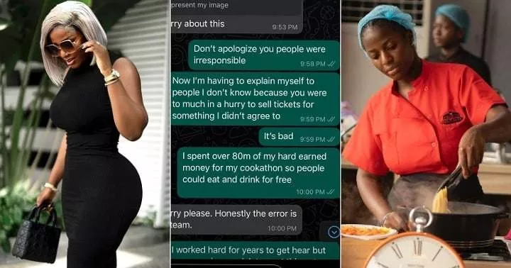 "I spent N80 million for my cookathon" - Hilda Baci cries out over N25k saga with brand