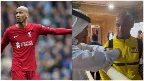 Ex-Liverpool midfielder Fabinho gifted Rolex watch by a fan in Saudi Arabia