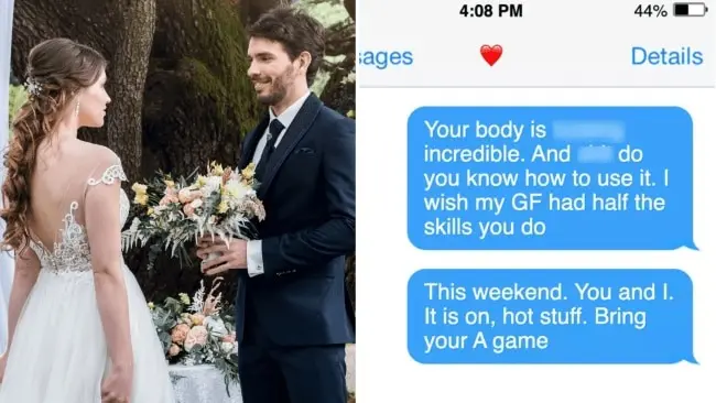 Bride reads cheating fiancé's texts instead of vows at wedding