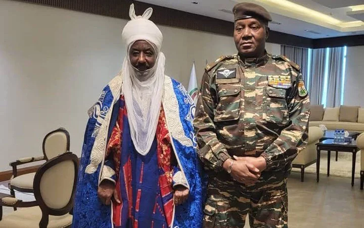 BREAKING: Former Emir Of Kano, Lamido Sanusi Meets Niger Republic Coup Leaders