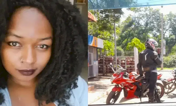 'Emotional damage' - Reactions as man replies lady who publicly professed love for him after she spotted him on power bike