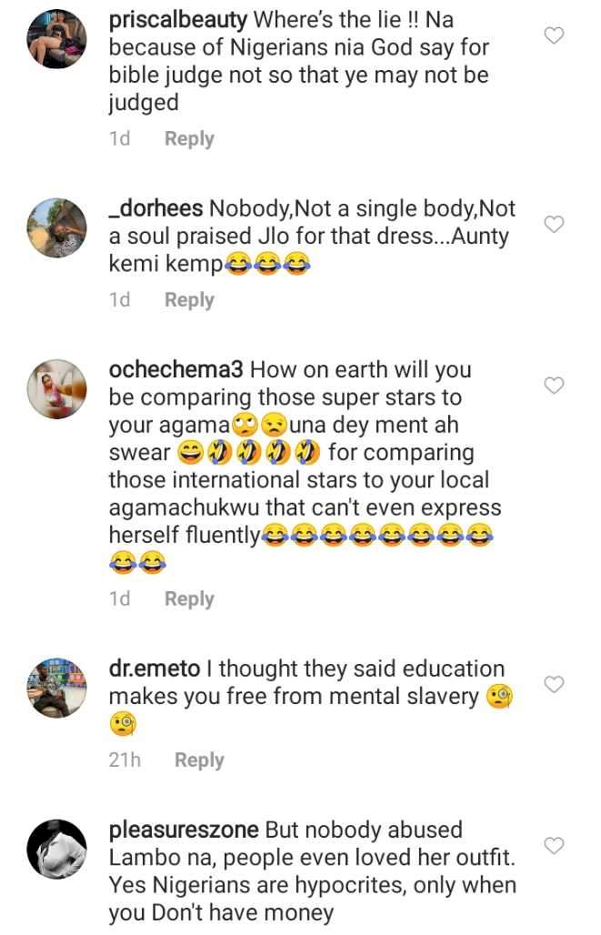 Nigerians react to Kemi Olunloyo's comment about Mercy Eke (Screenshot)