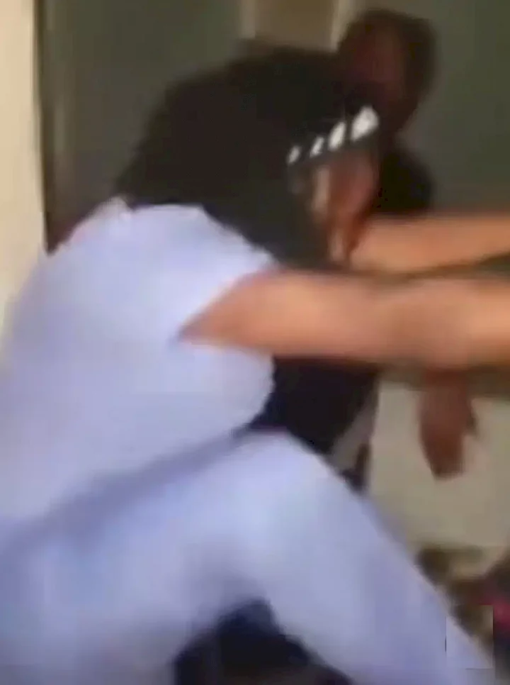 US-based Nigerian woman calls police on husband for bringing his mother to their house (Video)