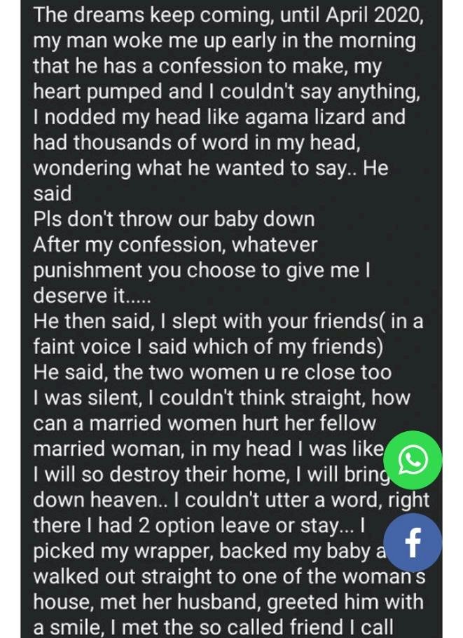 How my husband cheated on me with my married friends - Lady narrates