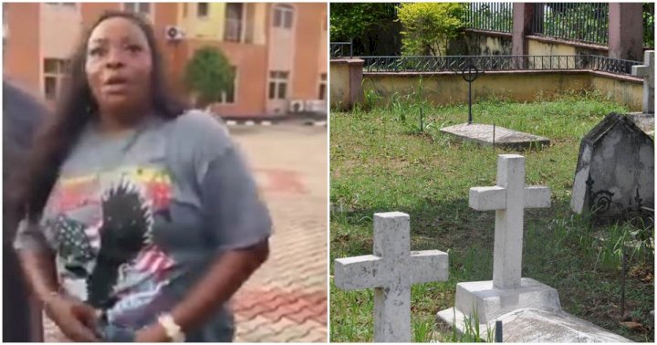 "Girls dey go burial ground go baff, use am cook" - Woman reveals shocking revelation (Video)