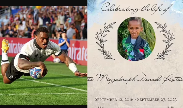 Fiji star, Josua Tuisova decides misses his seven-year-old son's funeral to play in the Rugby World Cup in France