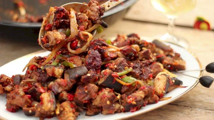 Peppered Goat Meat