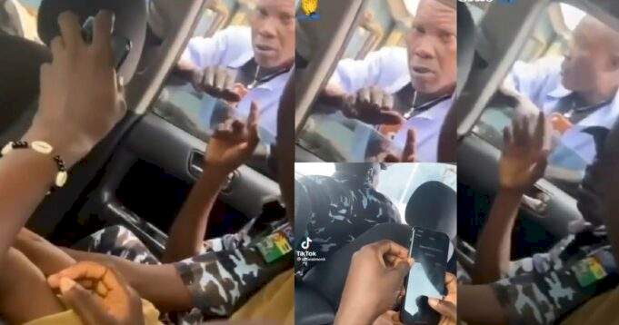 Police officers caught on camera extorting passengers of a vehicle (video)