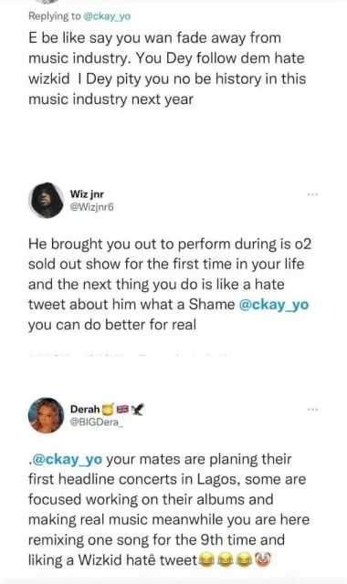 Ckay Under Heavy Fire For Liking Hate Tweet Targeted At Wizkid