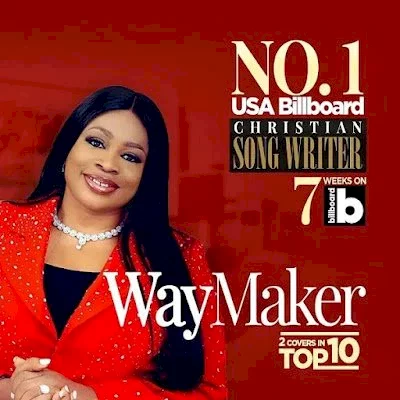 Sinach Becomes First African Gospel Singer To Top US Billboard Charts