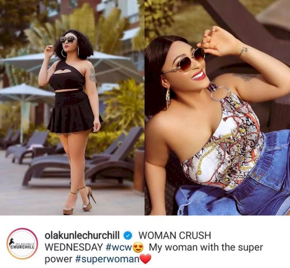 ''My woman with the super power''- Olakunle Churchill gushes over wife, Rosy Meurer