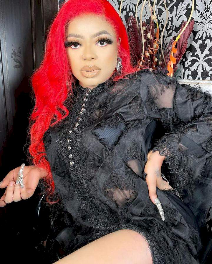 Nigerians reacts as Bobrisky shows off his new butt (Video)
