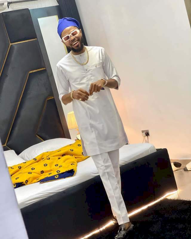 Regina Daniels' brother donates cow as he announces mother's white wedding date