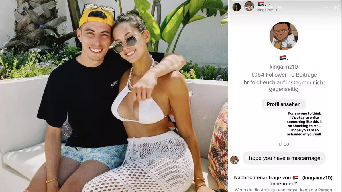 Police launch investigation into social media abuse aimed at Arsenal forward Kai Havertz's pregnant wife