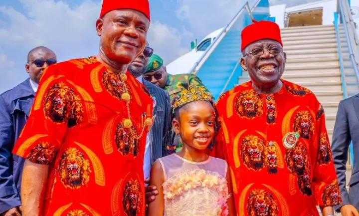 President Tinubu Storms Enugu, Dons Traditional Igbo Attire (Photos)