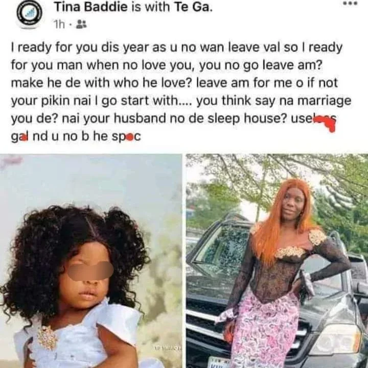 Side chic sends death threat to her married lover