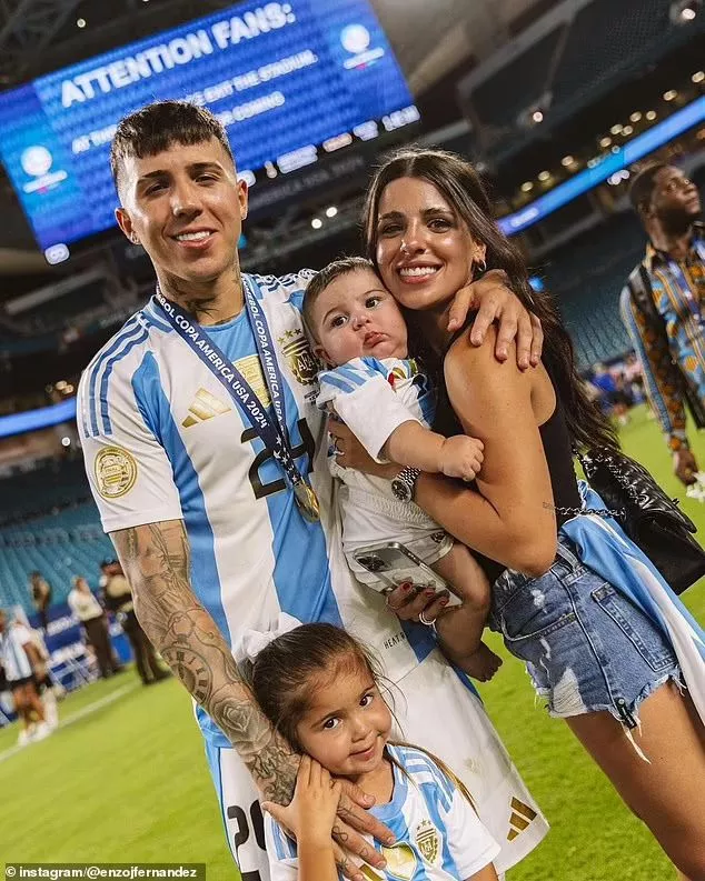 Chelsea star Enzo Fernandez splits from his wife and mother of his children 