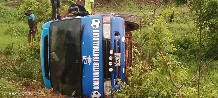 NPFL: Doma United involved in road accident