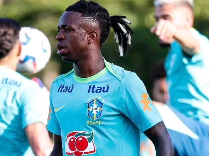 Reactions As Vinicius Junior Steps Out with a New Hairstyle.
