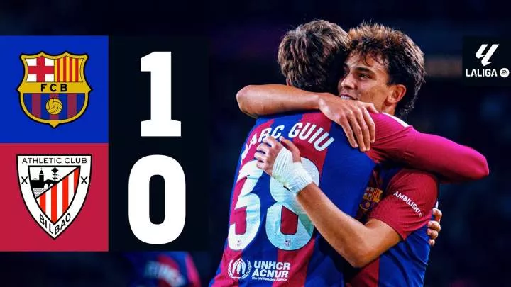 Barcelona 1 - 0 Athletic Club (Oct-22-2023) LaLiga Highlights