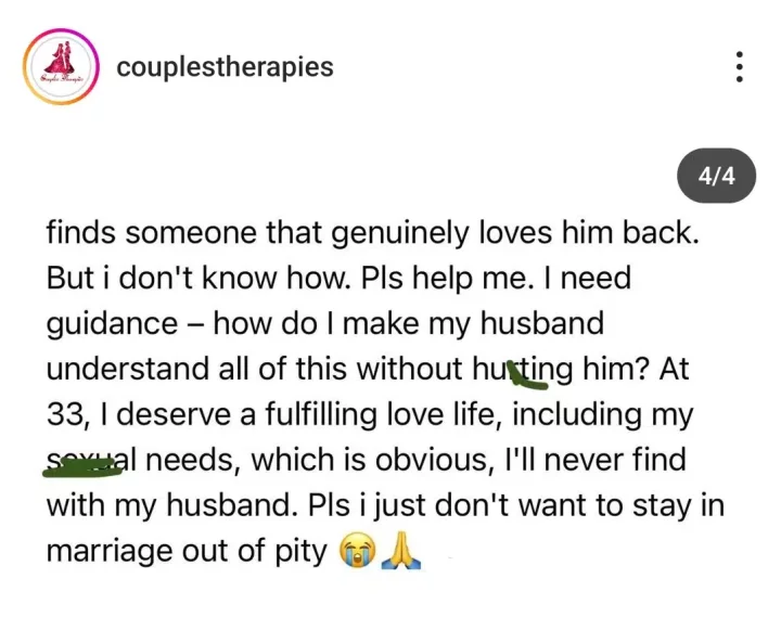 Wife confesses to welcoming 3 kids with ex-boyfriend while married to husband