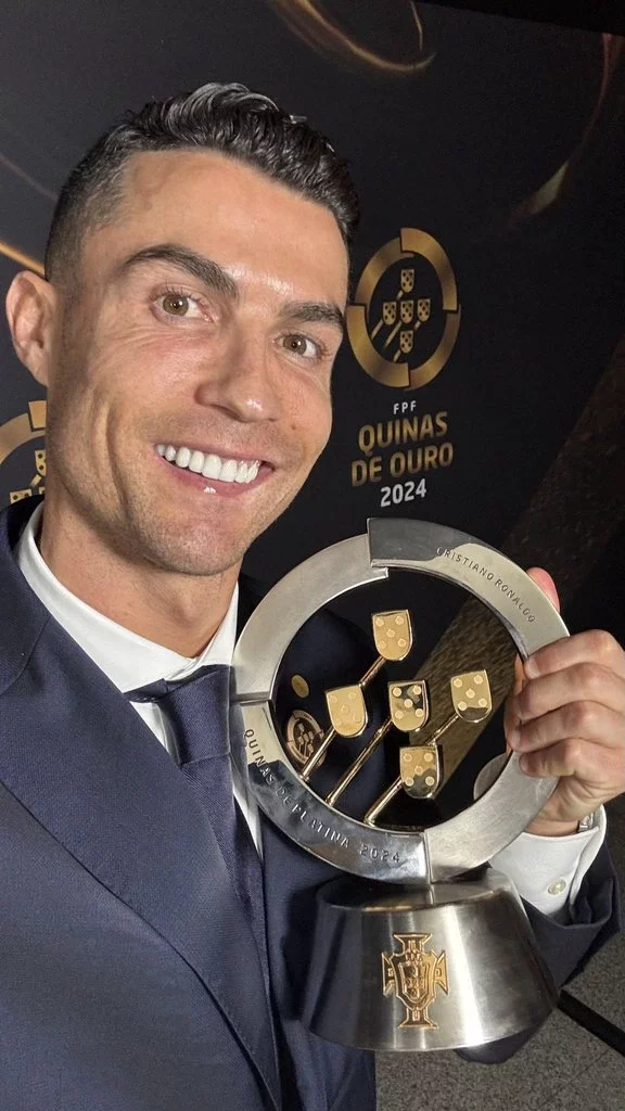 PHOTOS: Portugal honour Cristiano Ronaldo with #QuinasDeOuro2024 award