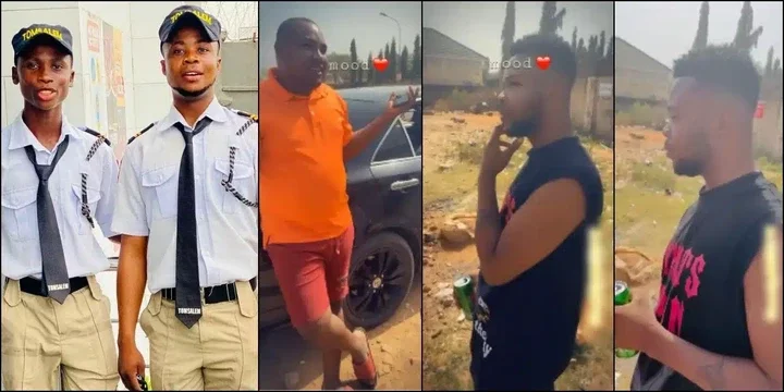 "They locked up the wrong one" - Reactions trail video of one of the Happie boys as he's spotted in Abuja