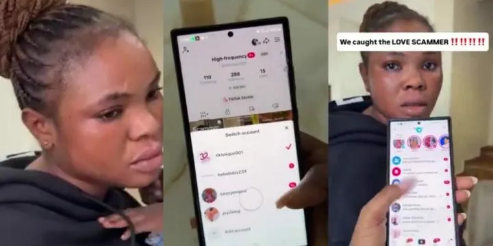 Lady exposed for faking identity on TikTok to scam men using another woman's face