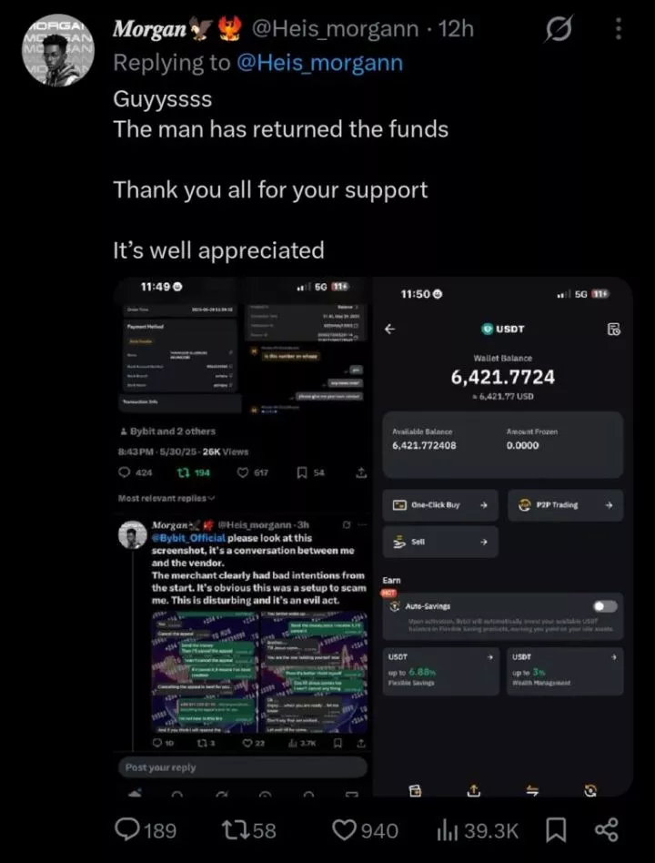Crypto vendor scams man of ₦9.6 million on exchange platform
