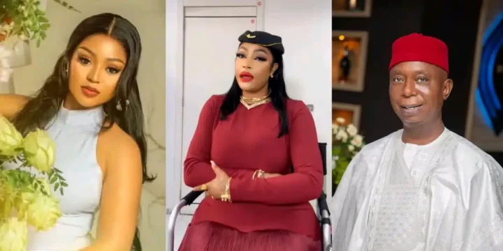 Regina Daniels accuses Angela Okorie of chasing her husband