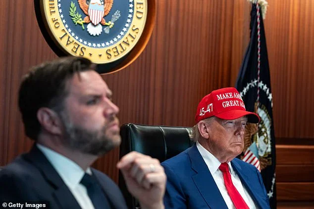 President Trump and Vice President Vance, left, monitor Operation Midnight Hammer