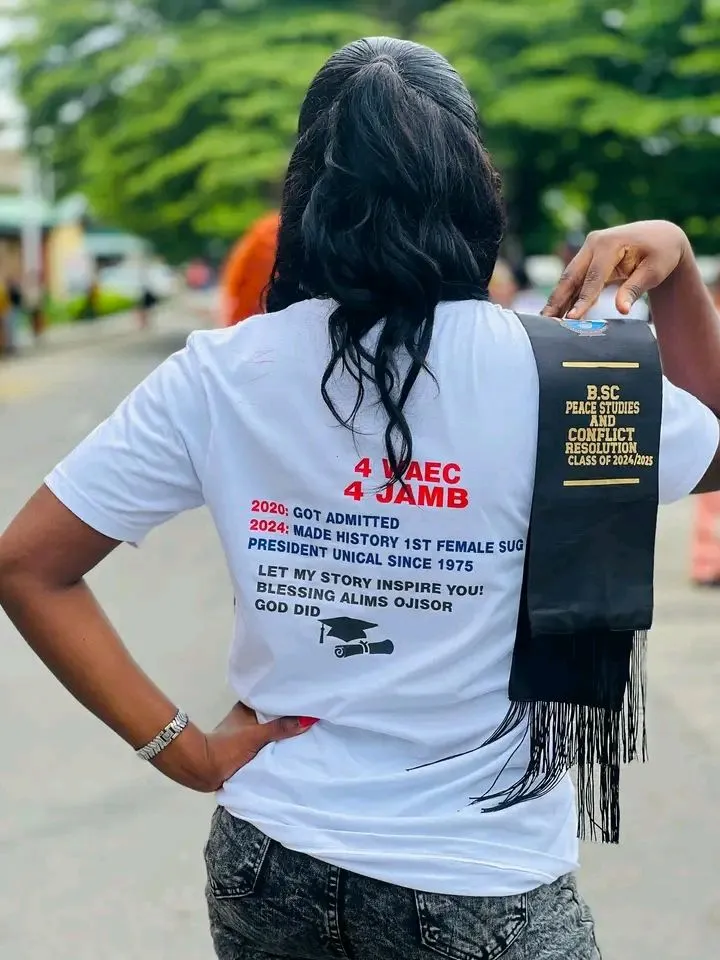 UNICAL student's sign-out outfit raises eyebrows