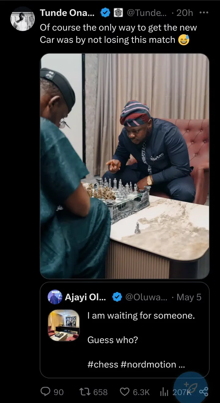 Tunde Onakoya receives brand new Nord A9 SUV after chess match with Nord Motion CEO