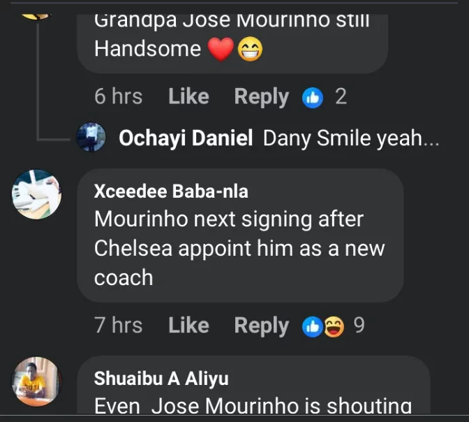 Reactions As Ronaldo And Jose Mourinho Were Spotted Congratulating Anthony Joshua Last Night.