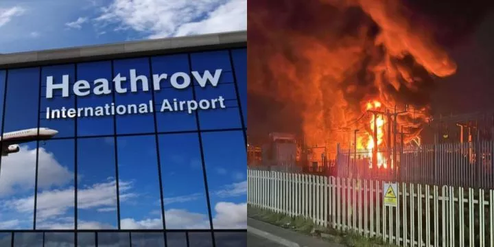 London's Heathrow airport shuts down after fire outbreak