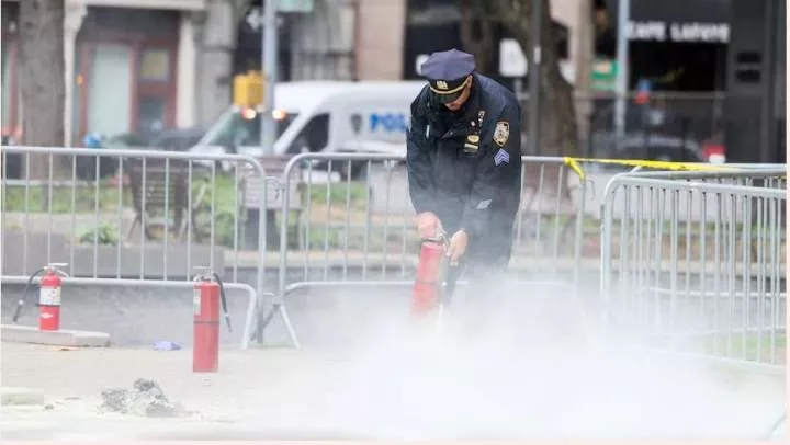Man sets himself on fire outside court during Trump's trial