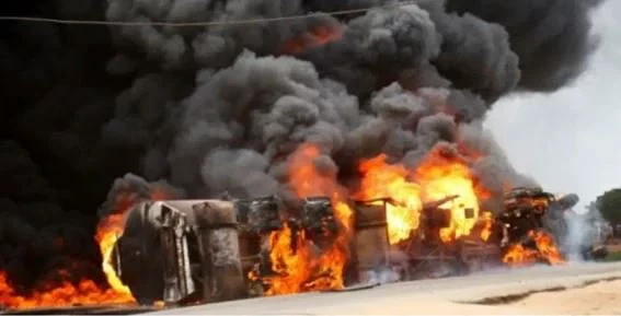 Tanker Driver Dies, Apprentice Injured in Ibadan Midnight Inferno (Photos)