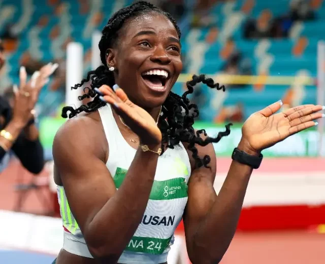 Tobi Amusan breaks African 60m hurdles indoor record, surpasses Glory Alozie's legacy (Video)