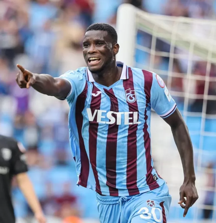 Onuachu celebrating a goal for Trabzonspor -- Image credit: Imago