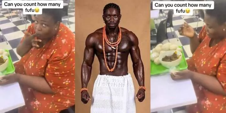 Nigerian woman vows to accept VeryDarkMan's marriage proposal after eating bowl of soup, 15 wraps of fufu